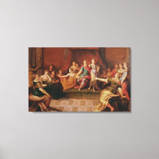 Solomon und seine Frauen Leinwanddruck (Vorderseite)