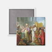 Solomon vor der Arche des Paktes, 1747 Magnet (Vorderseite/Rückseite)