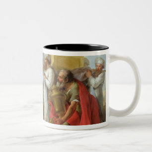 Solomon vor der Arche des Vertrages, 1747 Zweifarbige Tasse