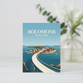 Solomons Island Maryland Postkarte (Stehend Vorderseite)