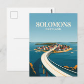 Solomons Island Maryland Postkarte (Vorne/Hinten)