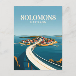 Solomons Island Maryland Postkarte