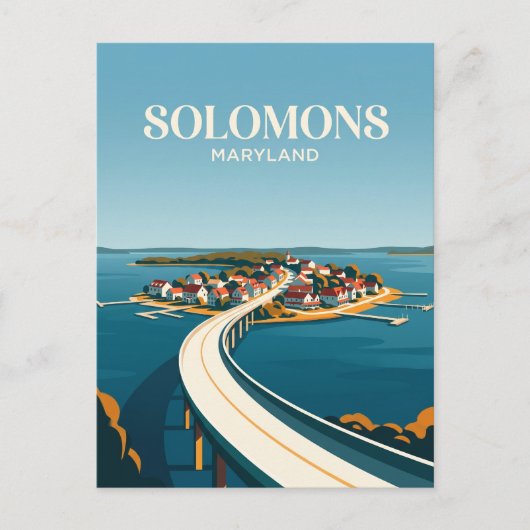 Solomons Island Maryland Postkarte (Vorderseite)