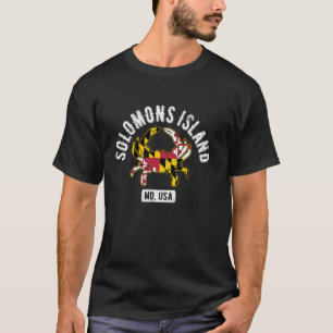 Solomons Island Maryland USA Crab Vintage Notlage T-Shirt