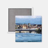 Solothurn, Schweiz landschaftliches Foto Magnet (Vorderseite/Rückseite)