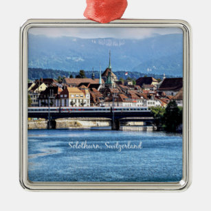Solothurn, Schweiz landschaftliches Foto Ornament Aus Metall