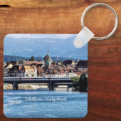 Solothurn, Schweiz landschaftliches Foto Schlüsselanhänger (Rückseite)