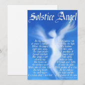 Solstice Angel Feiertagskarte (Vorne/Hinten)
