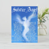 Solstice Angel Feiertagskarte (Stehend Vorderseite)