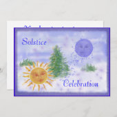 Solstice Celebration Einladung (Vorne/Hinten)