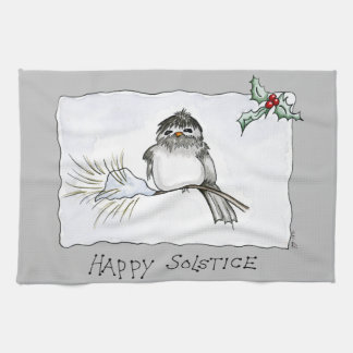 Solstice Chickadee Geschirrtuch