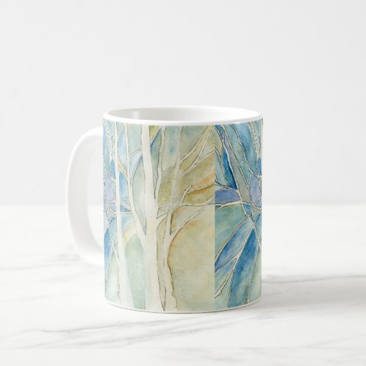 Solstice-Design auf einer Tasse (Vorderseite Links)