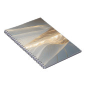 Solstice Echo – Golden Wave Minimalist Journal Not Notizblock (Rechte Seite)