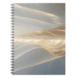 Solstice Echo – Golden Wave Minimalist Journal Not Notizblock