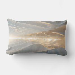 Solstice Echo – Luminous Gold Wave Abstract Throw  Lendenkissen
