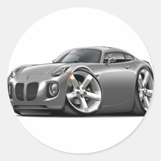Solstice Gray Car Runder Aufkleber (Vorderseite)