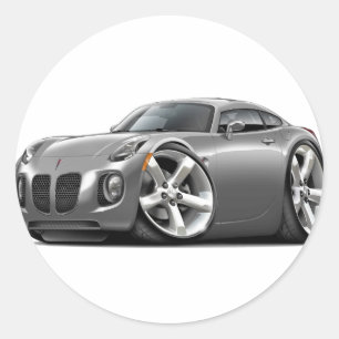 Solstice Gray Car Runder Aufkleber
