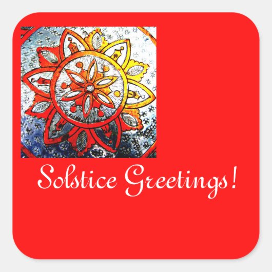 Solstice Greetings Stickers (Vorderseite)