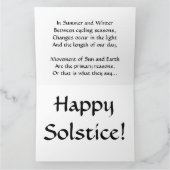 Solstice Grußkarte Karte (Innenseite)