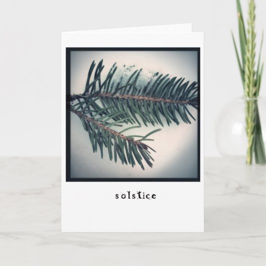 Solstice Holiday Card Feiertagskarte (Vorderseite)