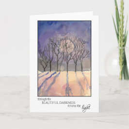 Solstice Holiday Card Karte