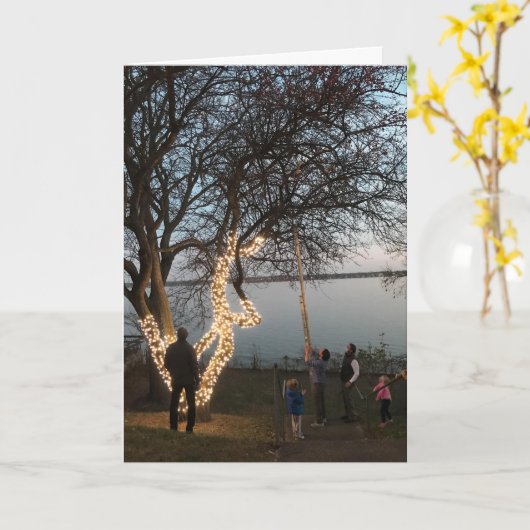 Solstice Light im Nachbarschafts-Foto Karte (Gelbe Blume)