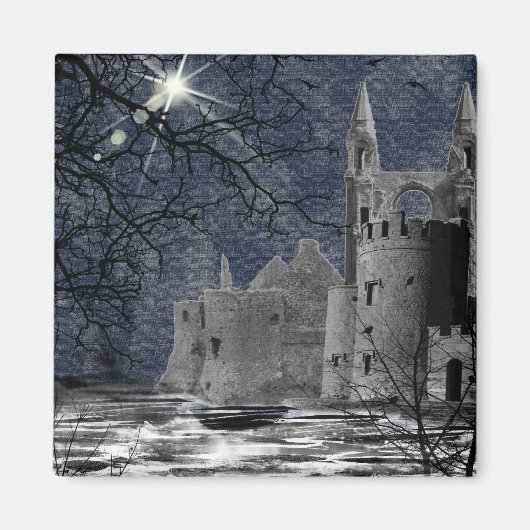 Solstice Night Gothic Landschaft Magnet (Vorne)