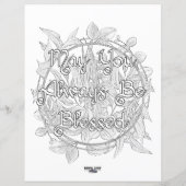 Solstice Scene Wicca Word Search & Colour Sheet (Rückseite)