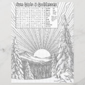 Solstice Scene Wicca Word Search & Colour Sheet (Vorderseite)