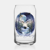 Solstice Segnungen Winter Wolf Mondlicht Woods Dosenglas (Rückseite)