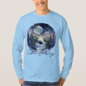 Solstice Segnungen Winter Wolf Mondlicht Woods T-Shirt (Vorderseite)