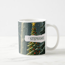 Solstice Spruce Personalisiert Weihnachten Kaffeetasse