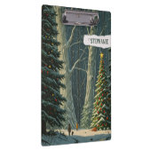 Solstice Spruce Personalisiert Weihnachten Klemmbrett (Rechts)