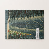 Solstice Spruce Personalisiert Weihnachten Puzzle (Horizontal)