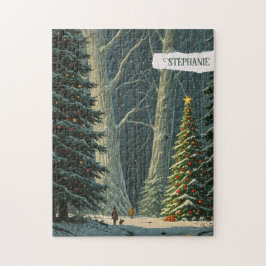 Solstice Spruce Personalisiert Weihnachten Puzzle
