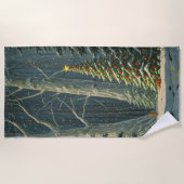 Solstice Spruce Weihnachten Strandtuch (Vorderseite)