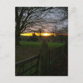 Solstice Sunset Postkarte (Vorderseite)