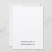 Solstice - Urlaubskarte Einladung (Rückseite)