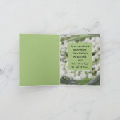 Solstice Winter Wreath Peace Card Feiertagskarte (Innenseite)