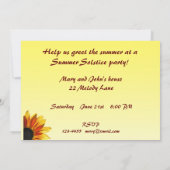 Solstille Party Einladung (Rückseite)