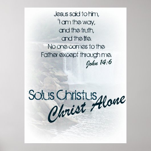 Solus Christus / Christus allein Poster (Vorne)