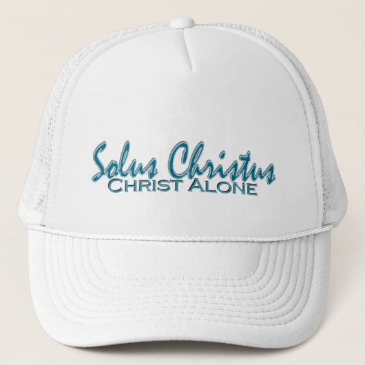 Solus Christus~ Christus allein Truckerkappe (Vorderseite)