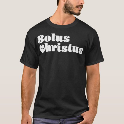 Solus Christus reformierte Theologie Premium T-Shirt (Vorderseite)