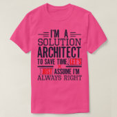 Solution Architect Funny Architect - Geschenk T-Shirt (Design vorne)