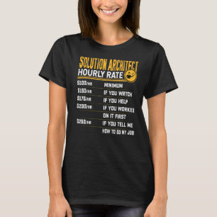 Solution Architect Stundensatz Solution Designer T-Shirt