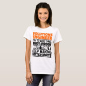 Solution Engineer Ich versuche, die Dinge Cool zu T-Shirt (Vorne ganz)