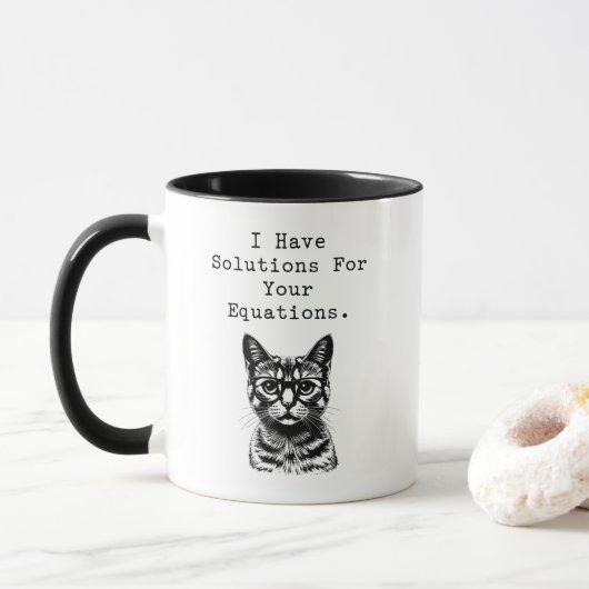 Solutions for Equations Math Whiz Design Tasse (Mit Donut)