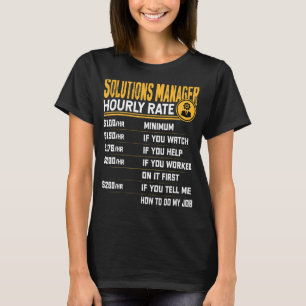 Solutions Manager Stündliche Rate Solutions Direct T-Shirt