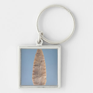 Solutrean "Lorbeer-Blat" Blatt, fand bei Volgu, Schlüsselanhänger