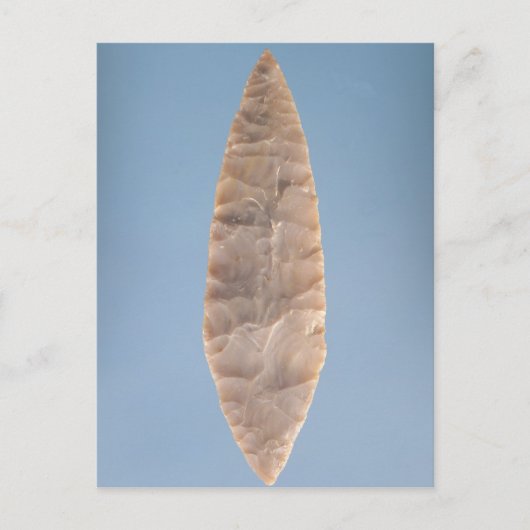 Solutrean'laurel leaf' blade, gefunden bei Volgu, Postkarte (Vorderseite)